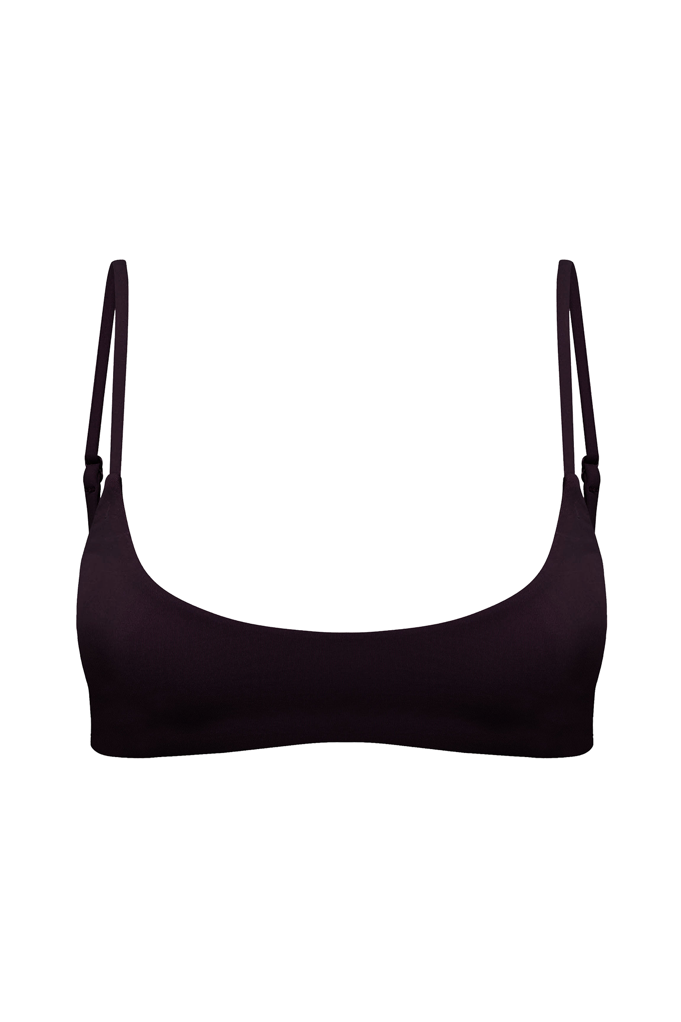 DiSKO Scoop Crop Bikini Top - Black - product front