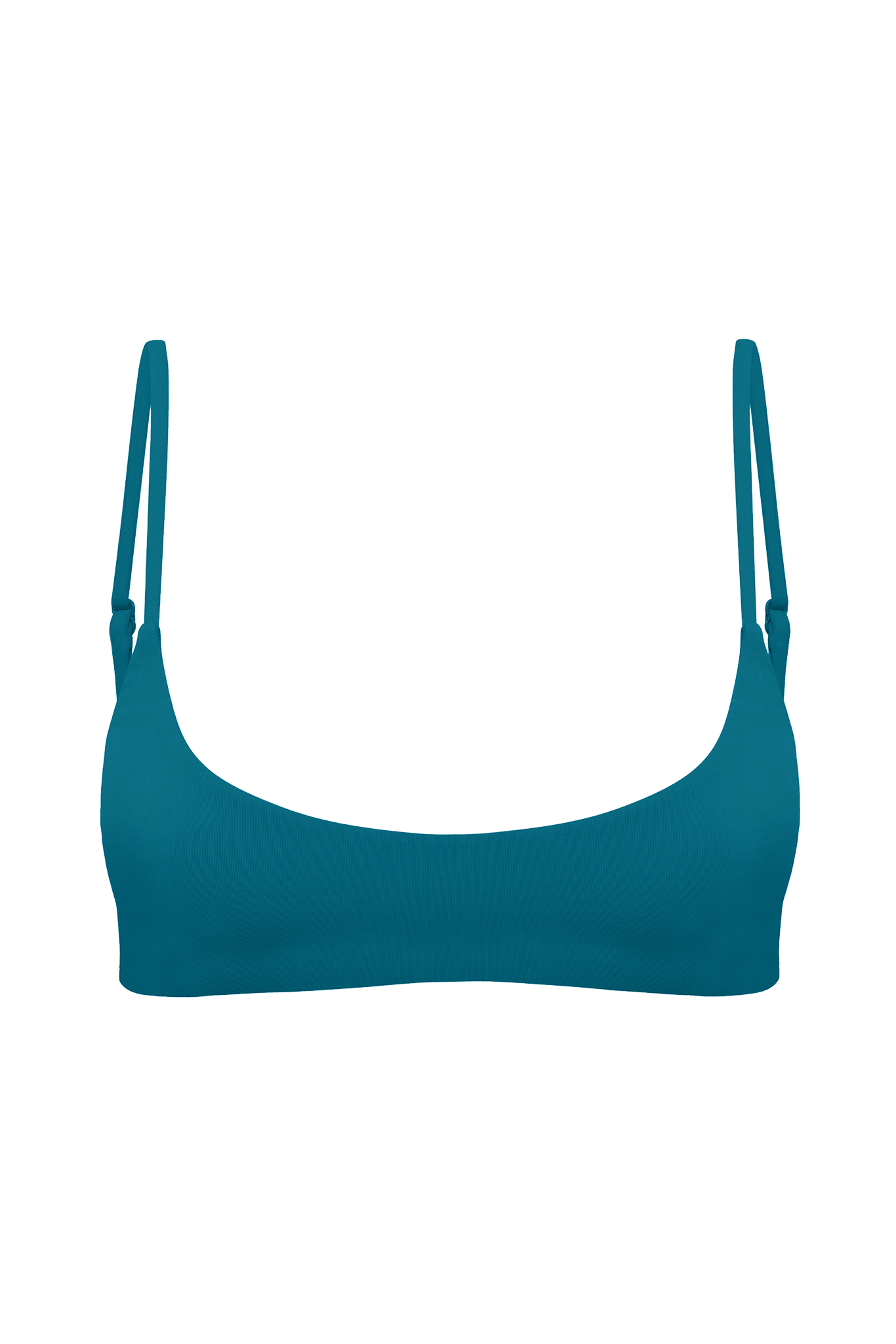 DiSKO Scoop Crop Bikini Top - Emerald - product front
