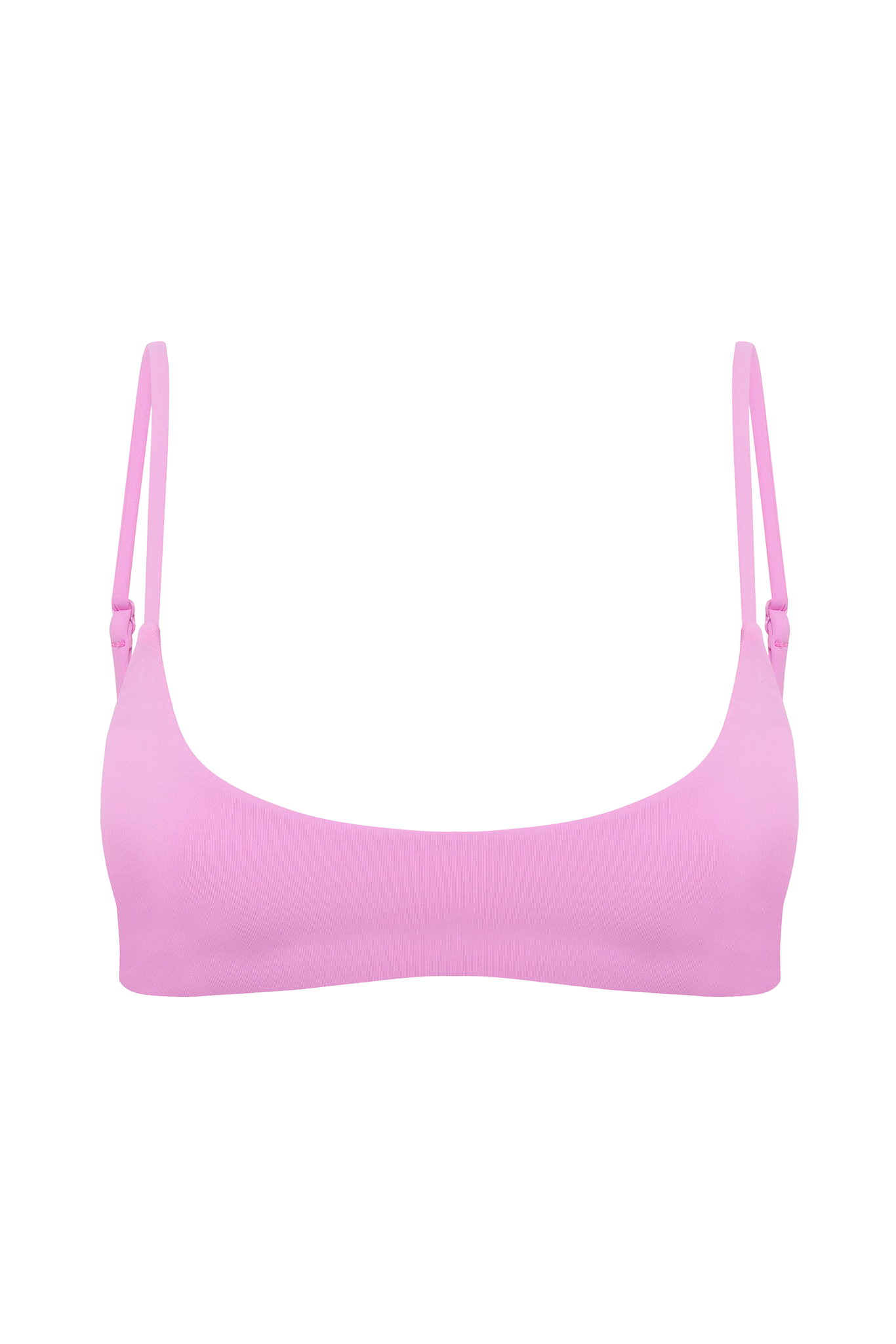 DiSKO Scoop Crop Bikini Top - Pink - product front