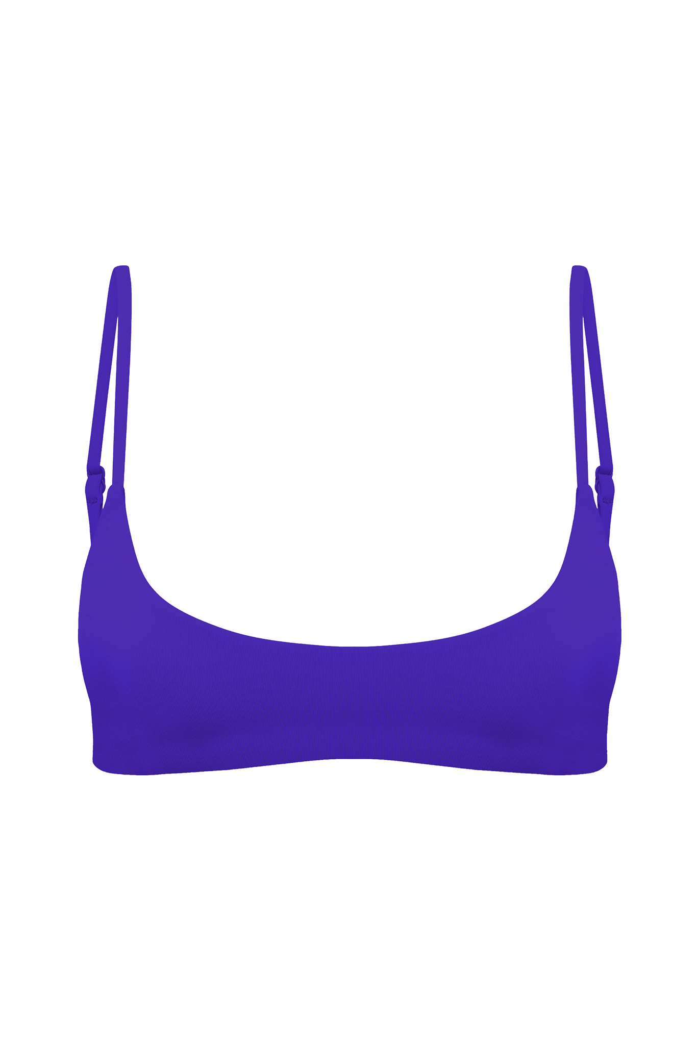 DiSKO Scoop Crop Bikini Top - Ultra Blue - product front