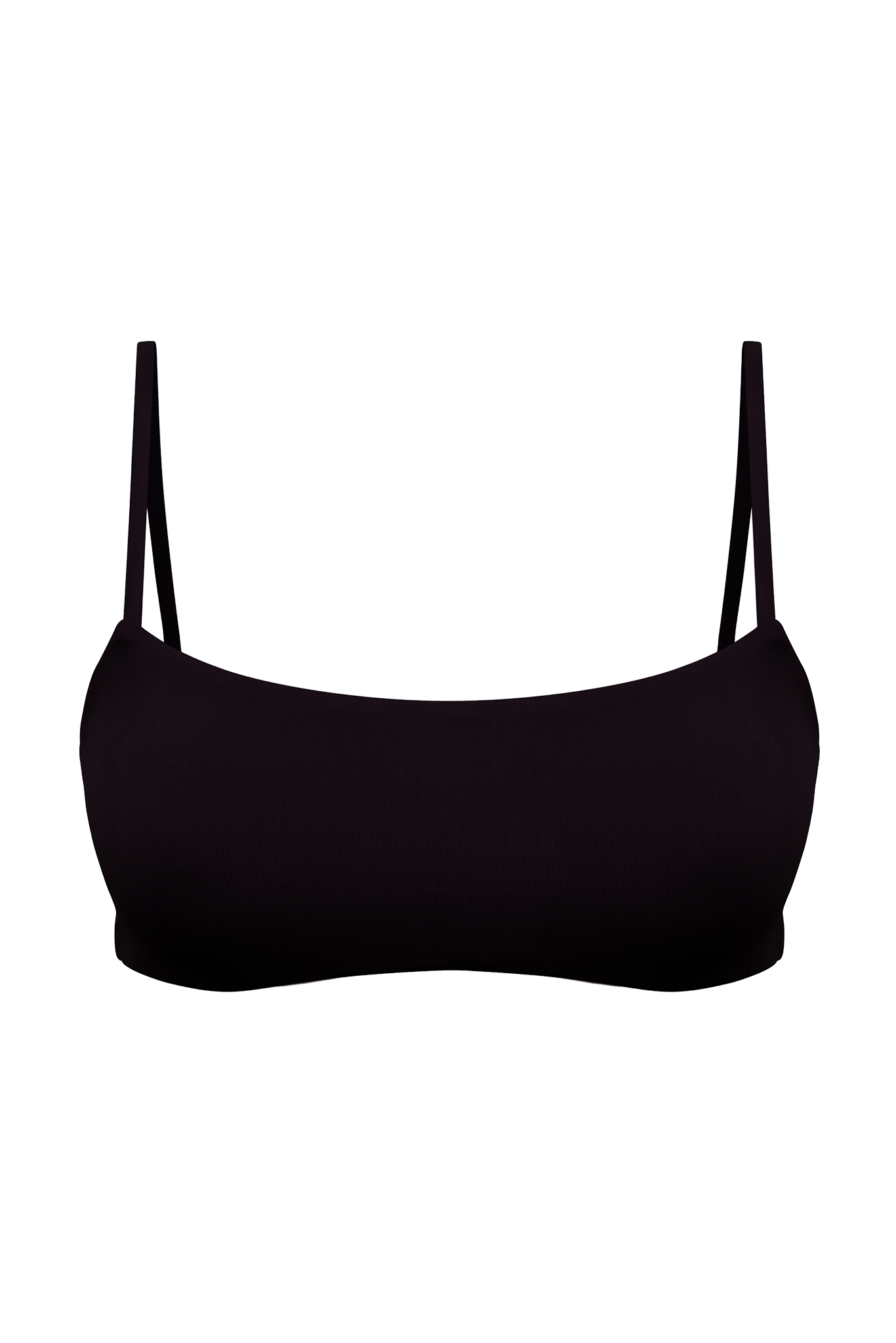 DiSKO Square Crop Bikini Top - Black - product front