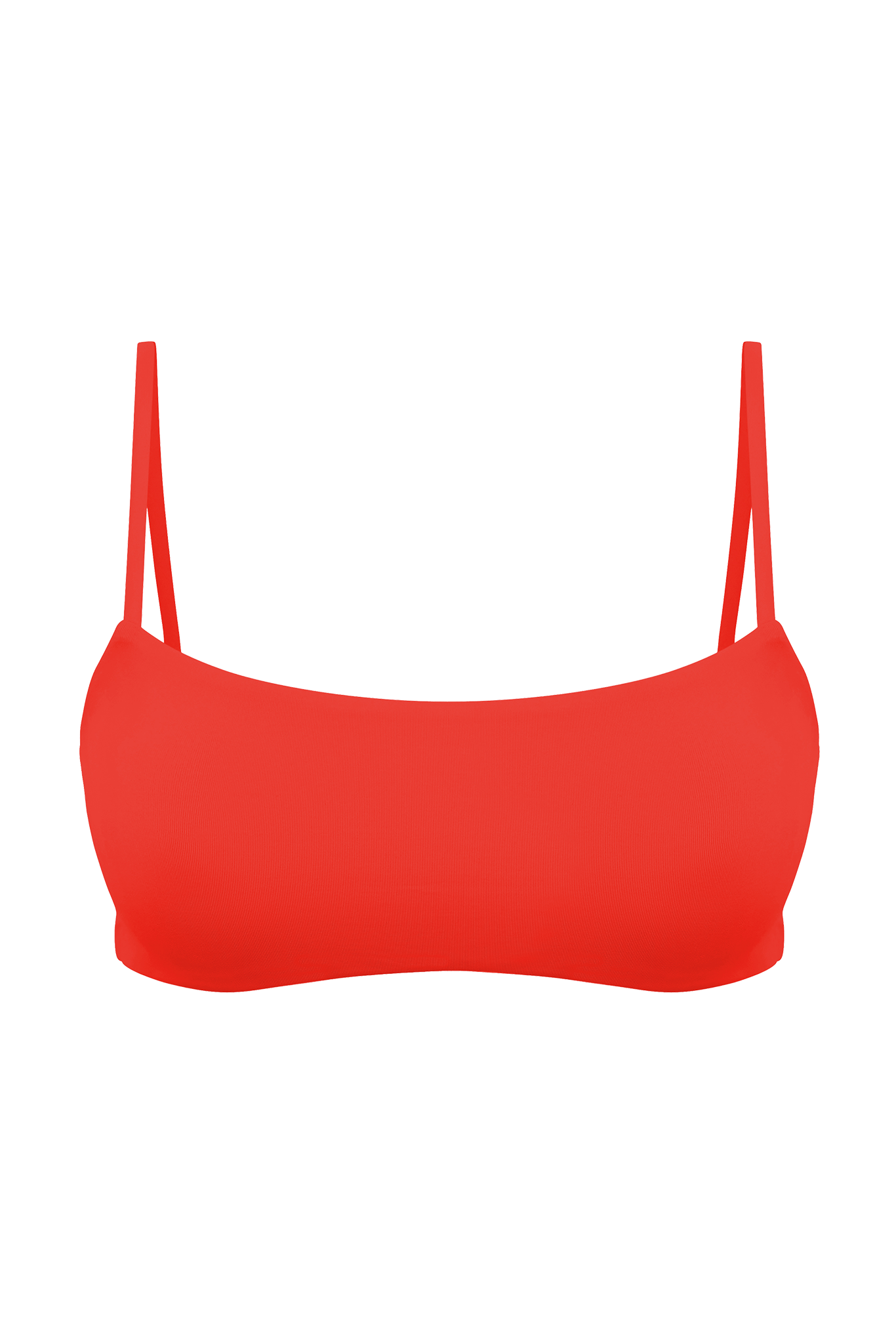 DiSKO Square Crop Bikini Top - Red - product front