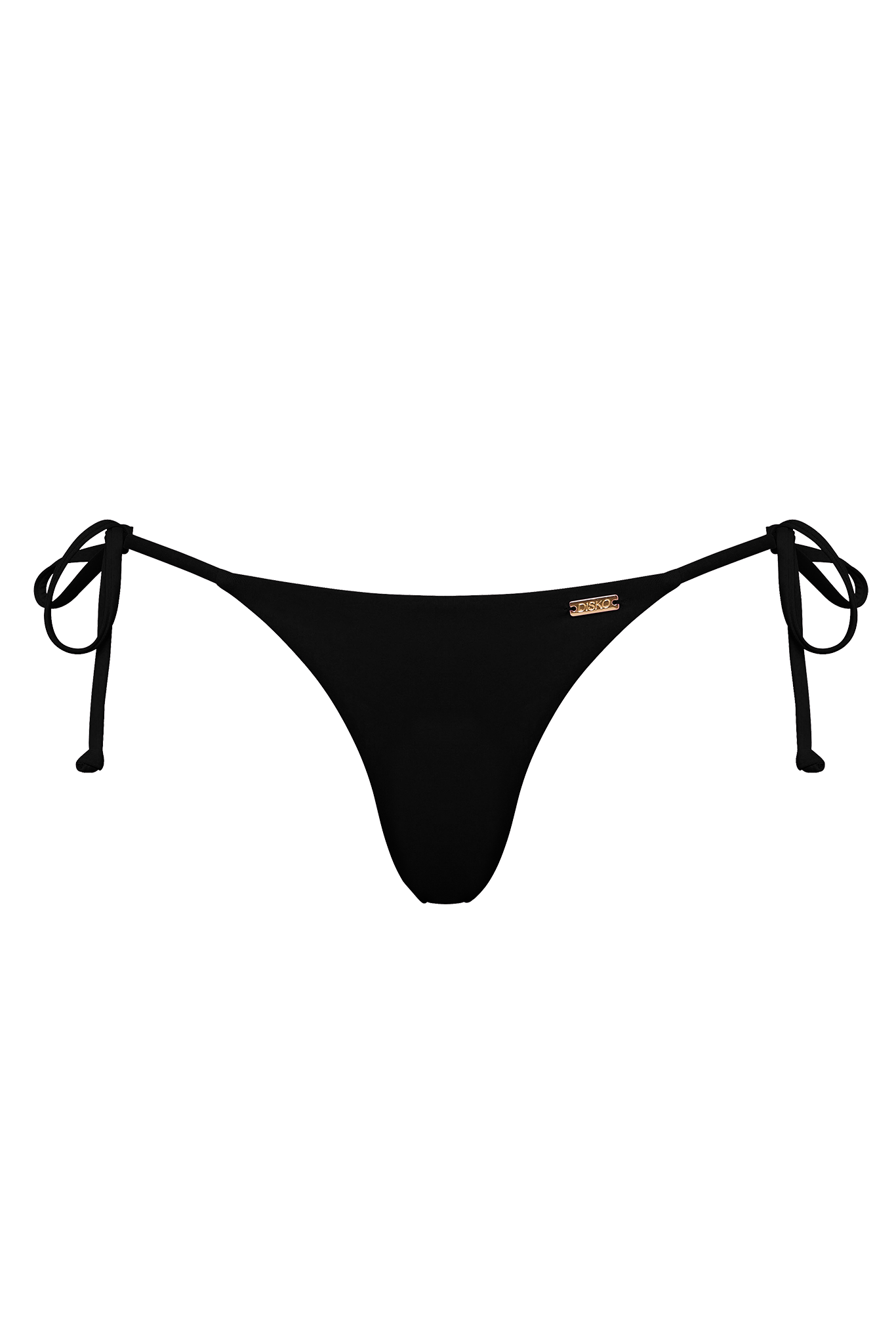 DiSKO Tie Side Bikini Bottom - Black - product front