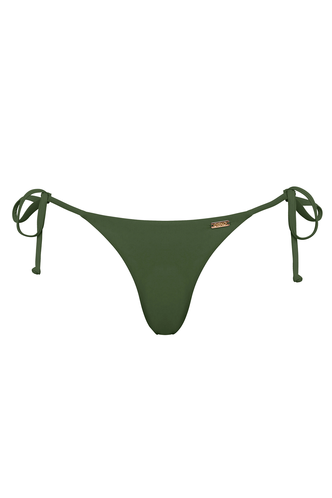 DiSKO Tie Side Bikini Bottom - Olive - product front