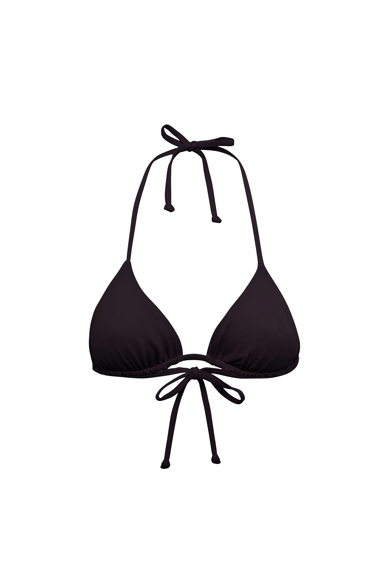 DiSKO Triangle Bikini Top - Black - product front