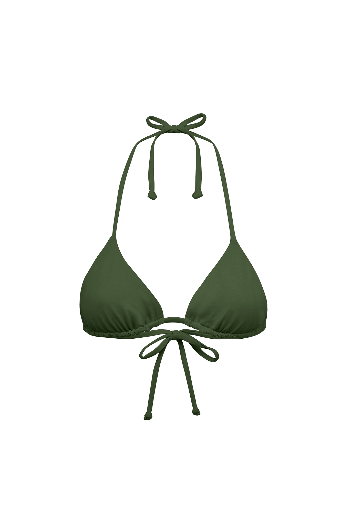 DiSKO Triangle Bikini Top - Olive - product front