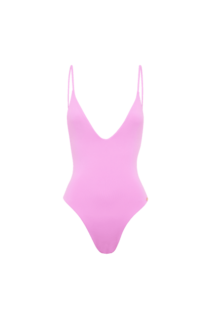 DiSKO Scoop Neck One Piece - Pink - product front