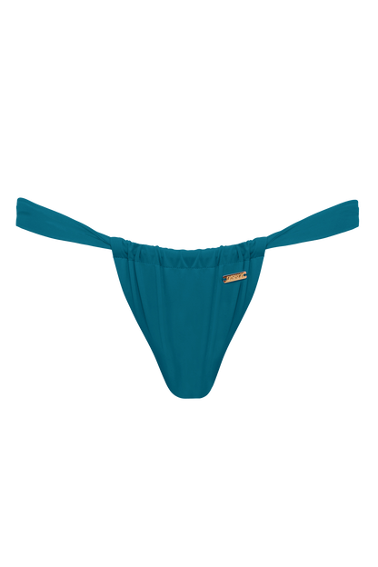 DiSKO Ruched Bikini Bottom - Emerald - product front