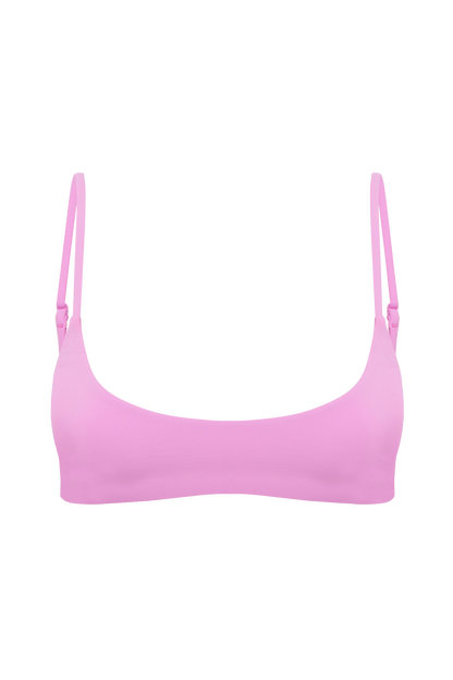 DiSKO Scoop Crop Bikini Top - Pink - product front