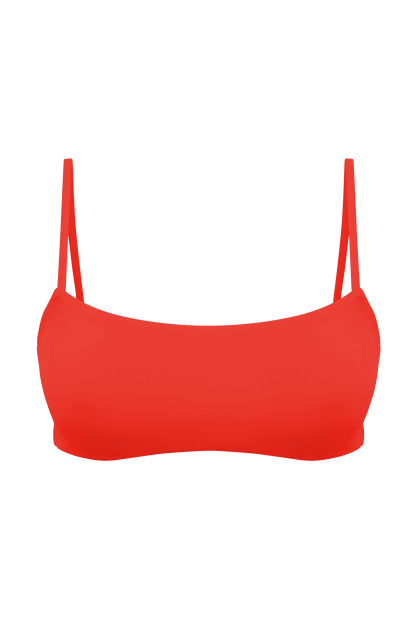 DiSKO Square Crop Bikini Top - Red - product front