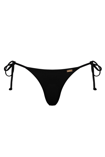 DiSKO Tie Side Bikini Bottom - Black - product front
