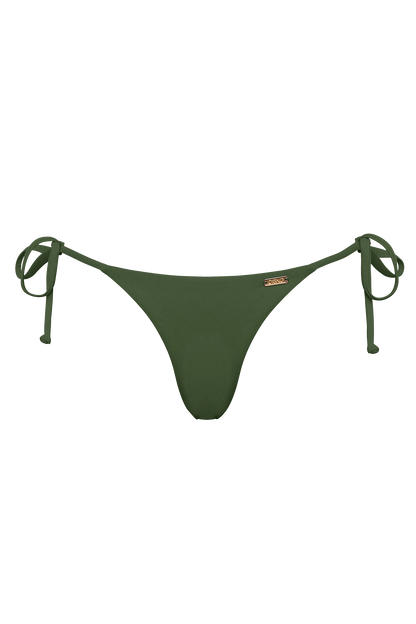 DiSKO Tie Side Bikini Bottom - Olive - product front