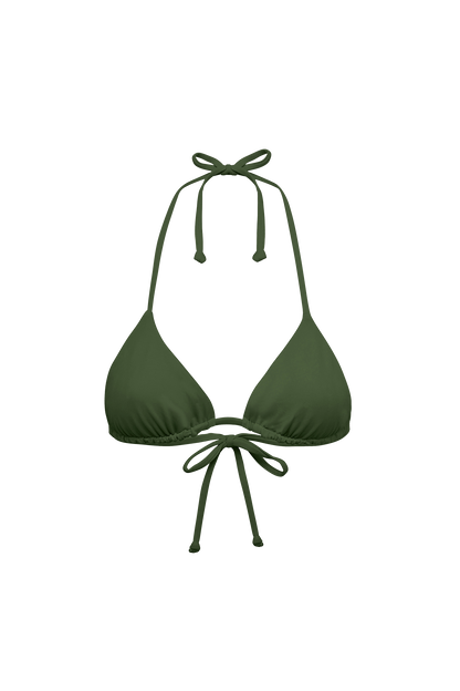 DiSKO Triangle Bikini Top - Olive - product front