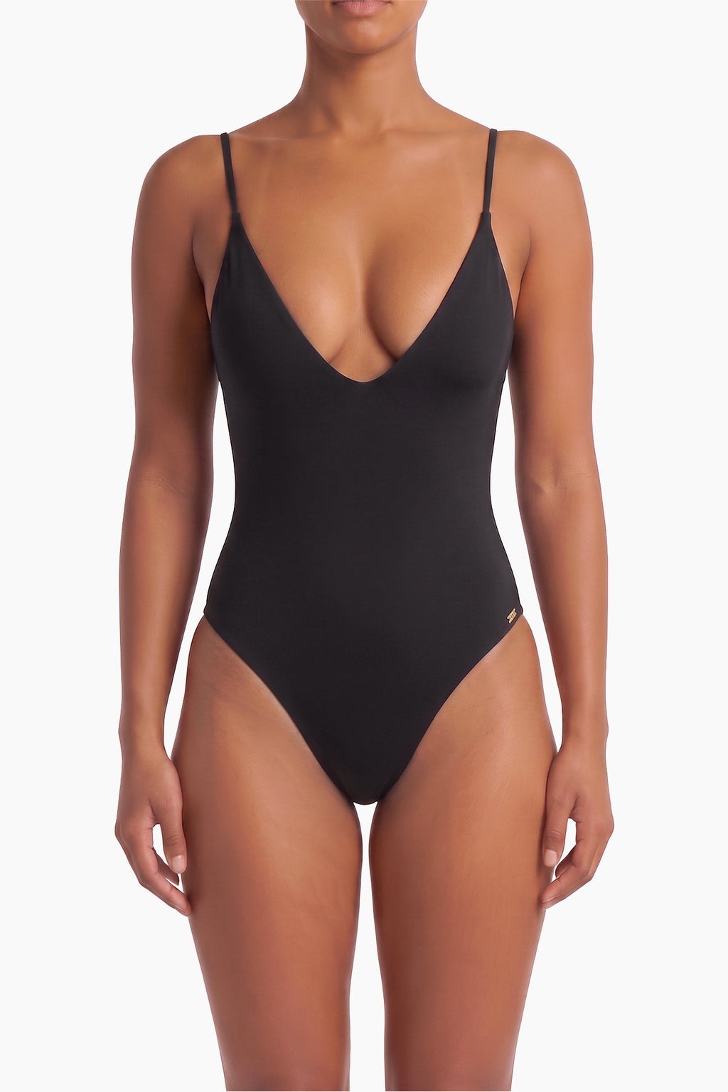 Scoop Neck One Piece - Black