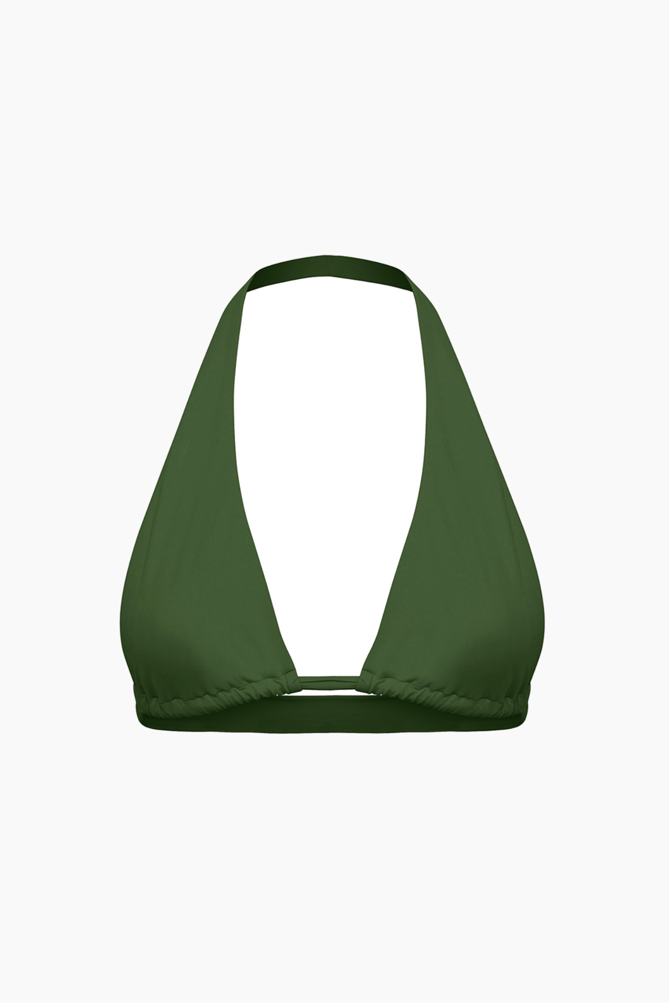 Halter Bikini Top - Olive