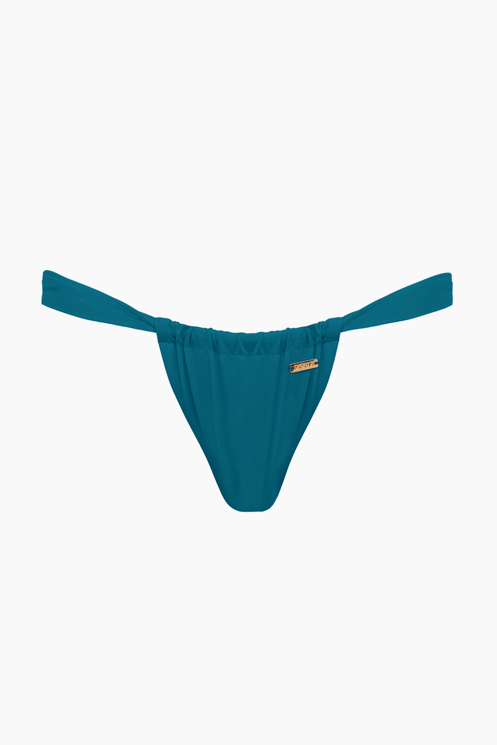 Ruched Bikini Bottom - Emerald