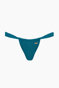 Ruched Bikini Bottom - Emerald
