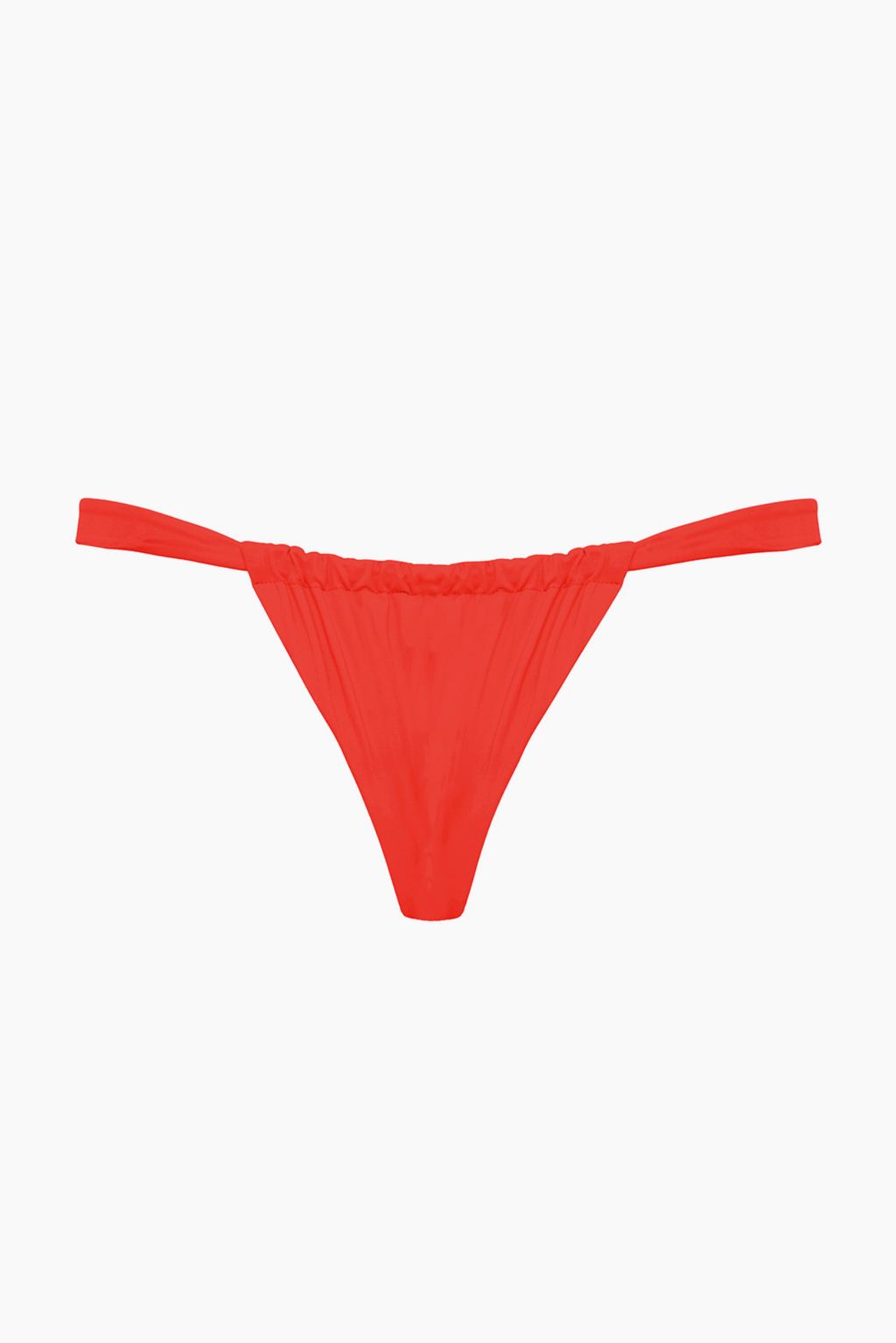 Ruched Bikini Bottom - Red