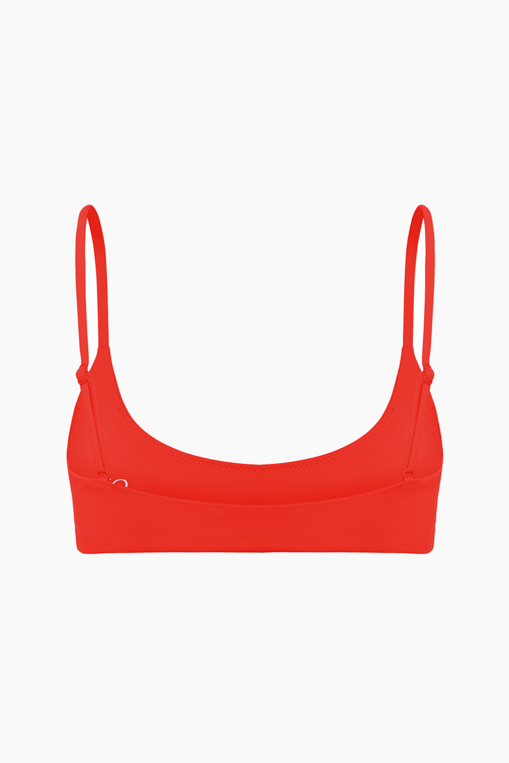 Scoop Crop Bikini Top - Red