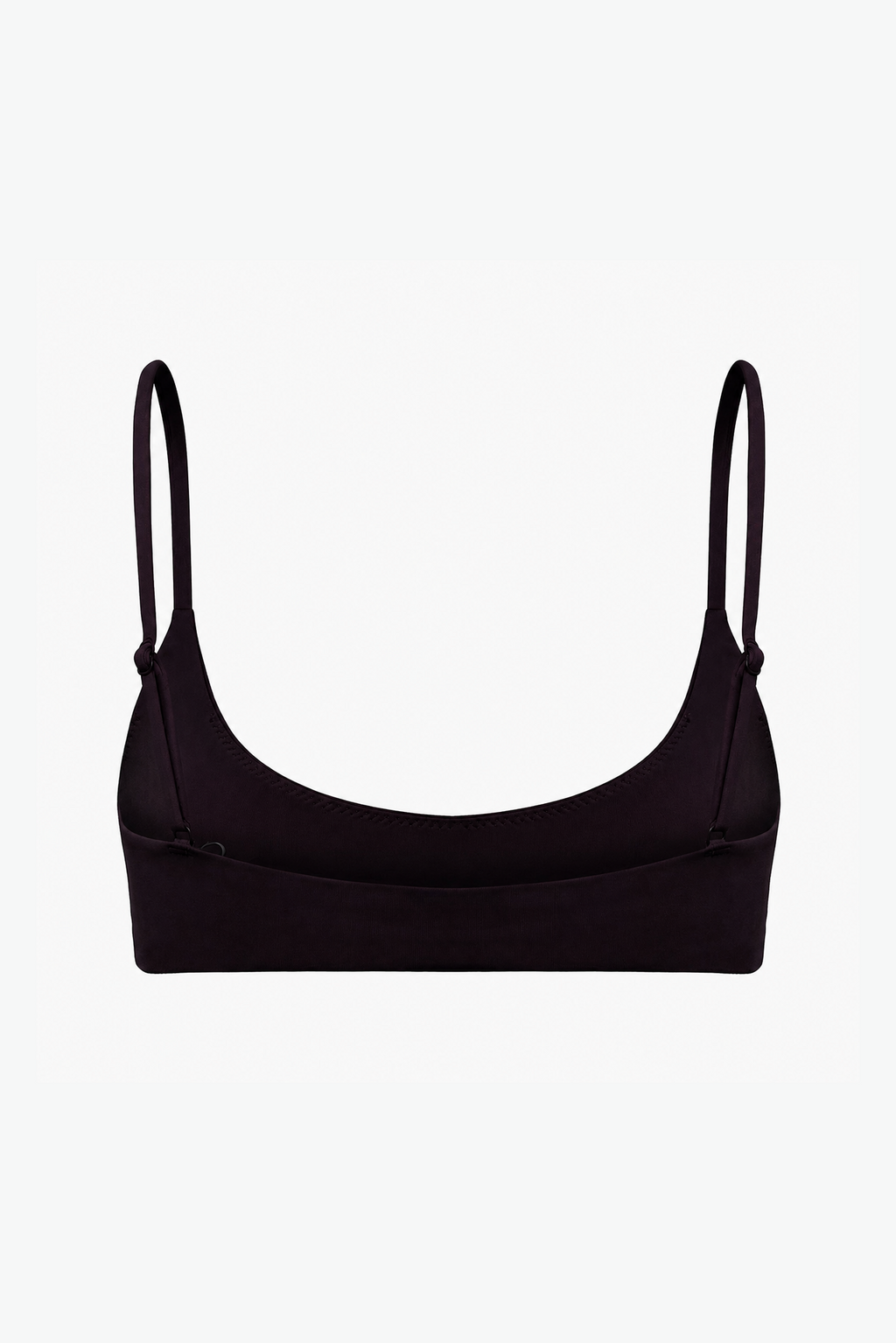 Scoop Crop Bikini Top - Black