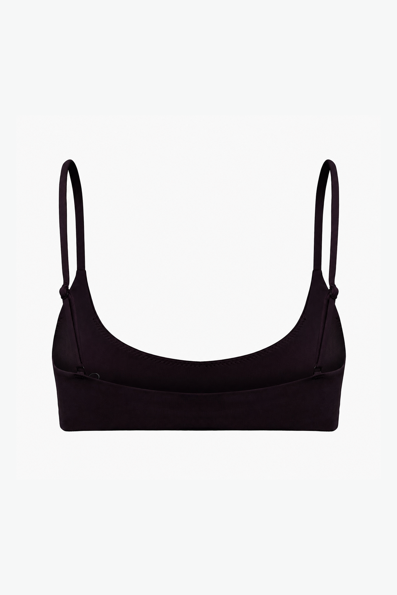 Scoop Crop Bikini Top - Black