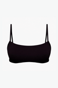 Square Crop Bikini Top - Black