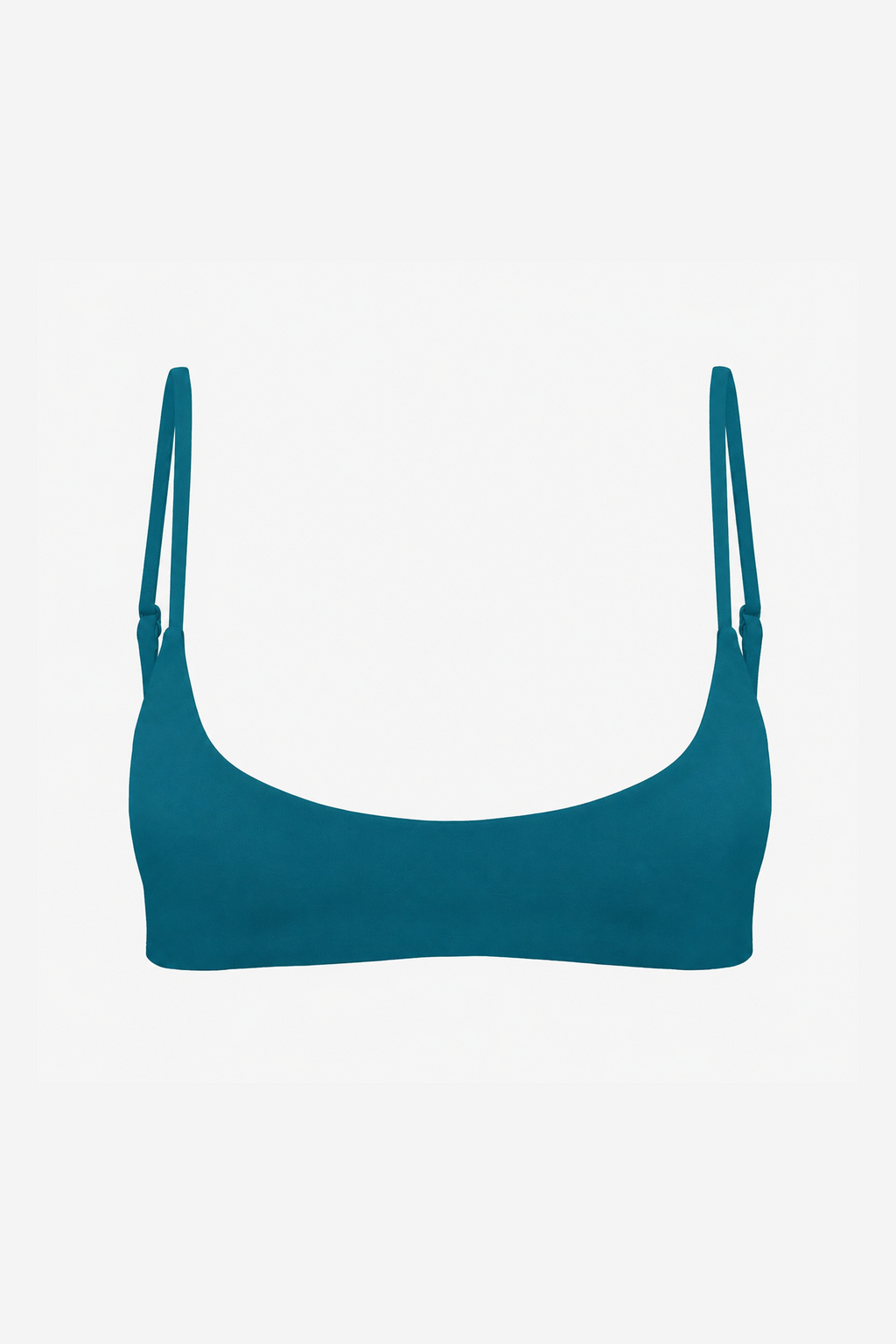 Scoop Crop Bikini Top - Emerald