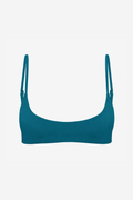 Scoop Crop Bikini Top - Emerald