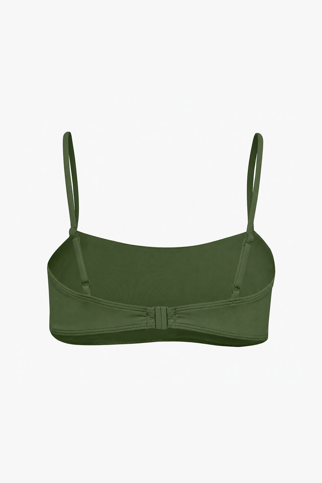 Square Crop Bikini Top - Olive