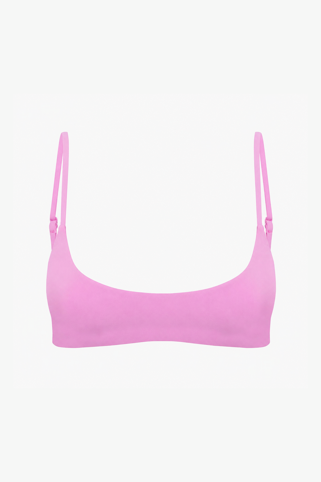 Scoop Crop Bikini Top - Pink