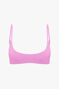 Scoop Crop Bikini Top - Pink