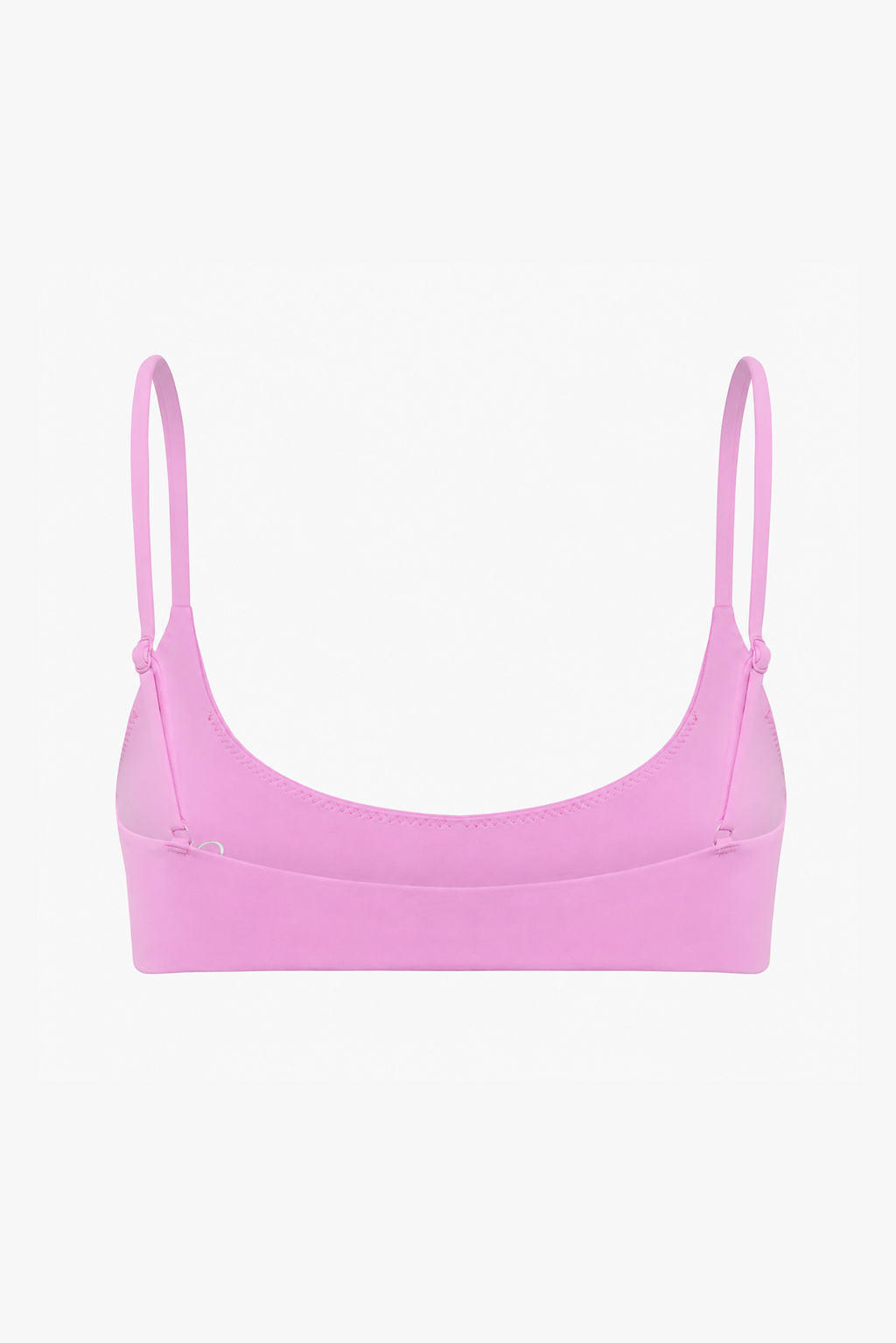 Scoop Crop Bikini Top - Pink