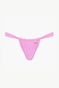 Ruched Bikini Bottom - Pink