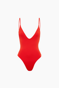 Scoop Neck One Piece - Red